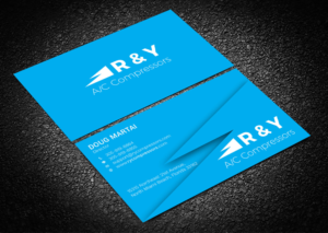 Business Card Design by Graphic Flame for R & Y A/C Compressors  | Design: #16291498