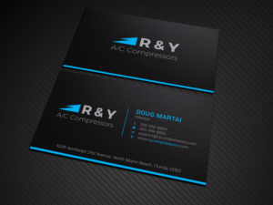 Business Card Design by Graphic Flame for R & Y A/C Compressors  | Design: #16291499