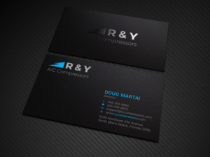 Business Card Design by Graphic Flame for R & Y A/C Compressors  | Design: #16291501