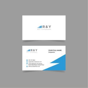 R & Y A/C Compressors' Business Card  | Design de Carte de Visite par bdesigner9