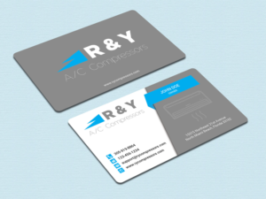 Business Card Design by zahidrabby.bigc for R & Y A/C Compressors  | Design #16284676