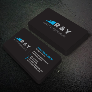 Business Card Design by HR KHAN for R & Y A/C Compressors  | Design: #16330931