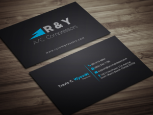 Business Card Design by rayhansumon for R & Y A/C Compressors  | Design: #16295387