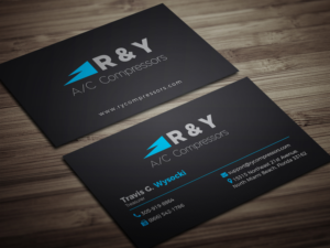 Business Card Design by rayhansumon for R & Y A/C Compressors  | Design: #16295394