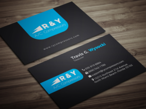 Business Card Design by rayhansumon for R & Y A/C Compressors  | Design: #16295434