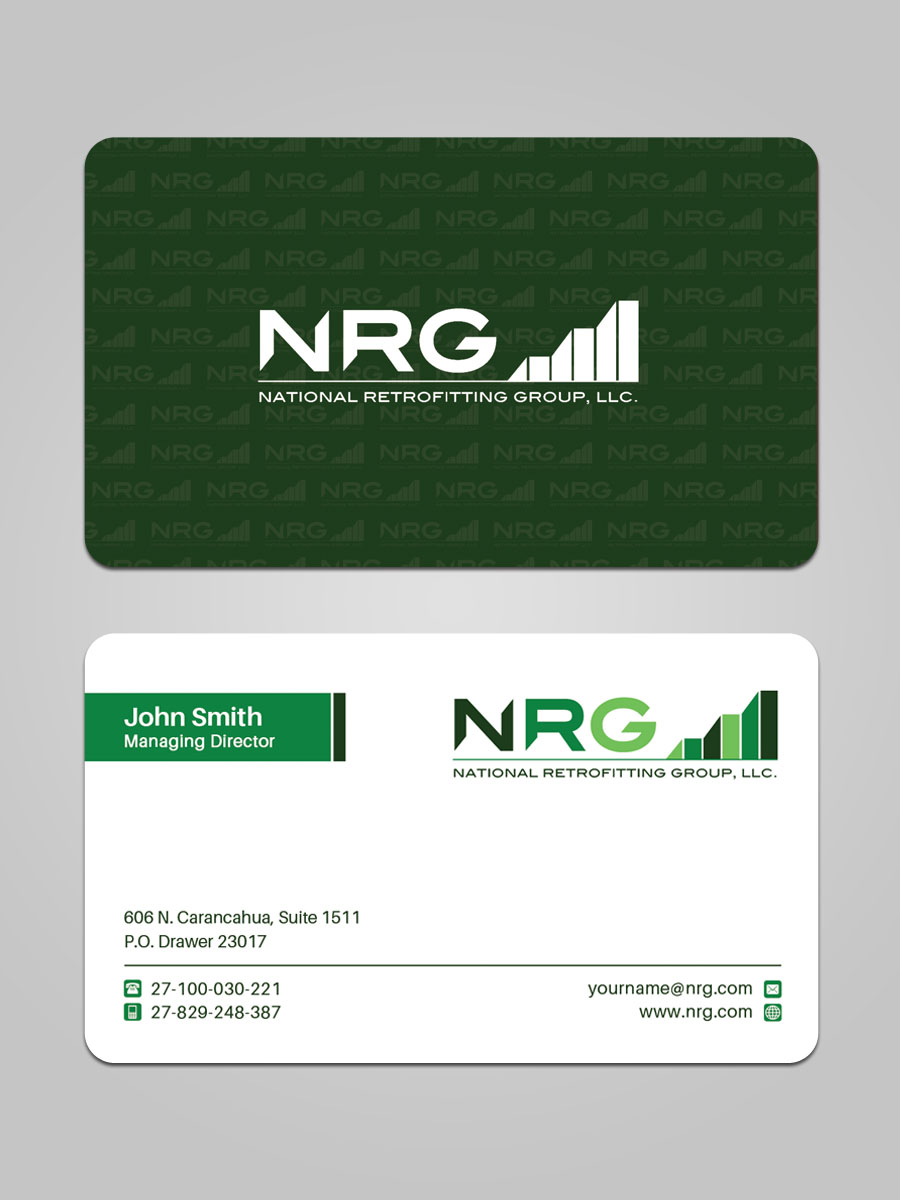 Business Card Design by Sandaruwan for National Retrofitting Group, LLC | Design #16353512