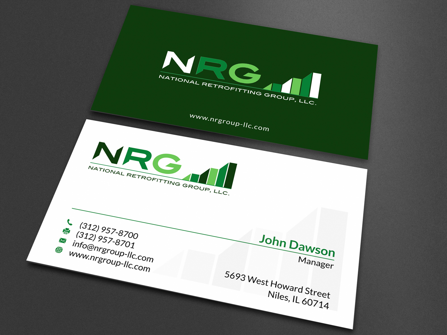 Diseño de Tarjeta de Presentación por SKYdesign para National Retrofitting Group, LLC | Diseño #16390668