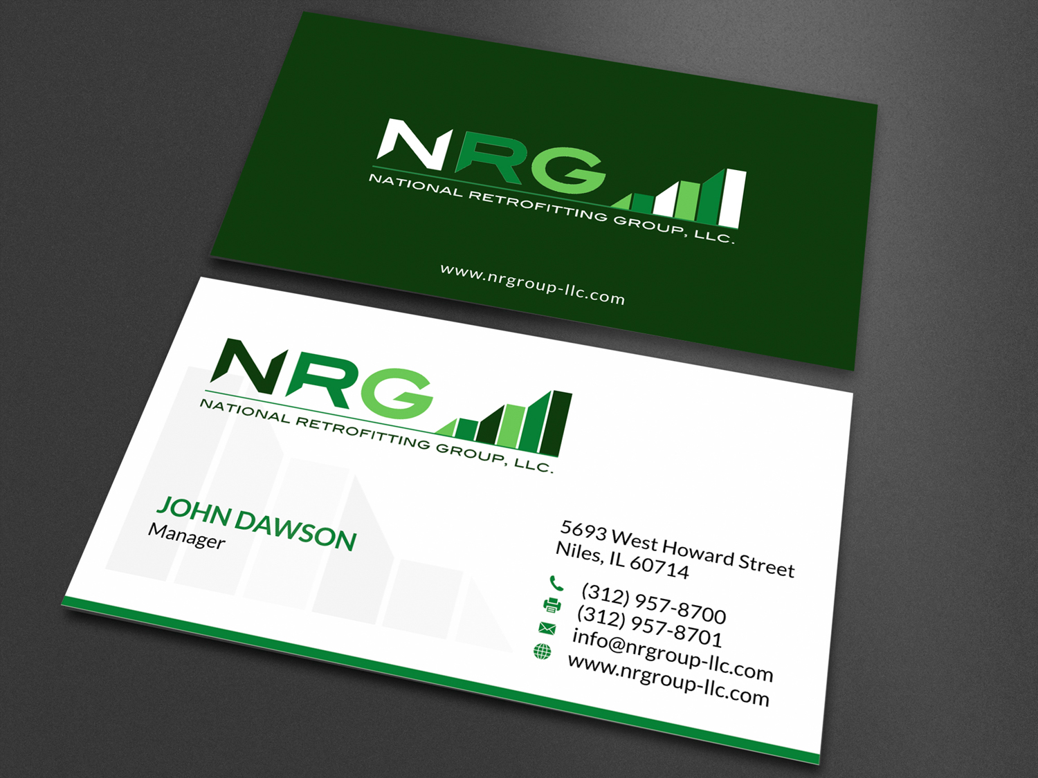 Diseño de Tarjeta de Presentación por SKYdesign para National Retrofitting Group, LLC | Diseño #16390669