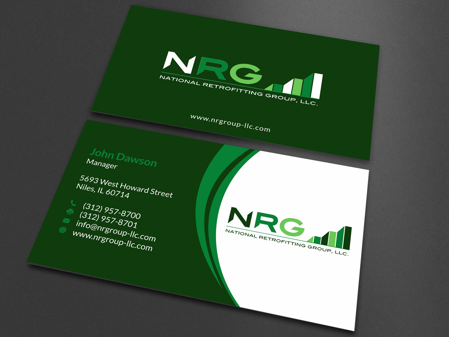 Business Card Design by SKYdesign for National Retrofitting Group, LLC | Design #16390693