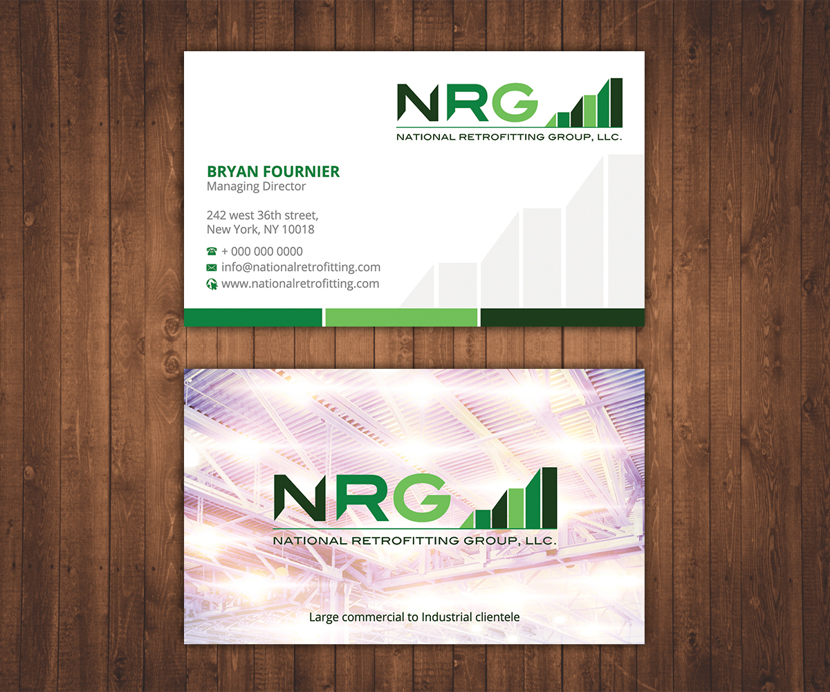 Business Card Design by Stylez Designz for National Retrofitting Group, LLC | Design #16408003