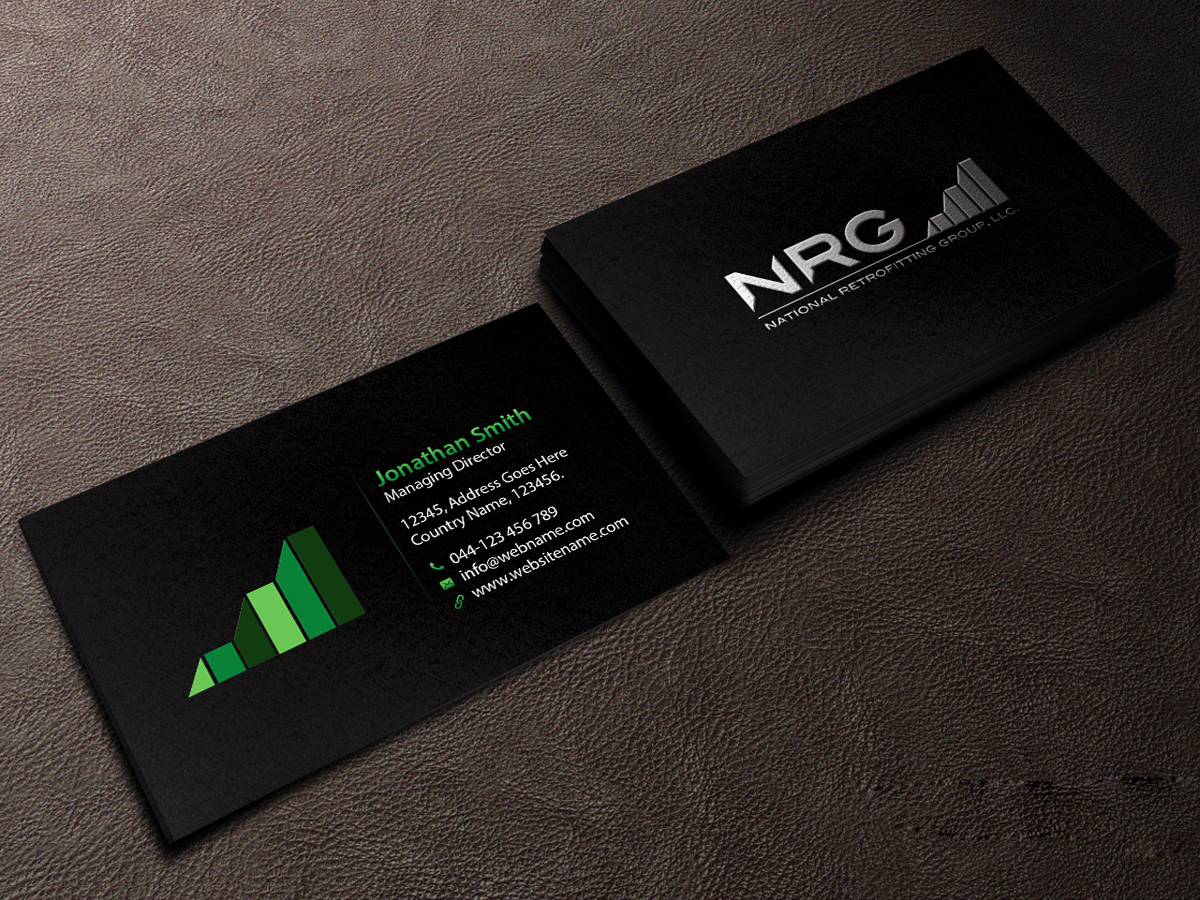 Business Card Design by Creations Box 2015 for National Retrofitting Group, LLC | Design #16299653