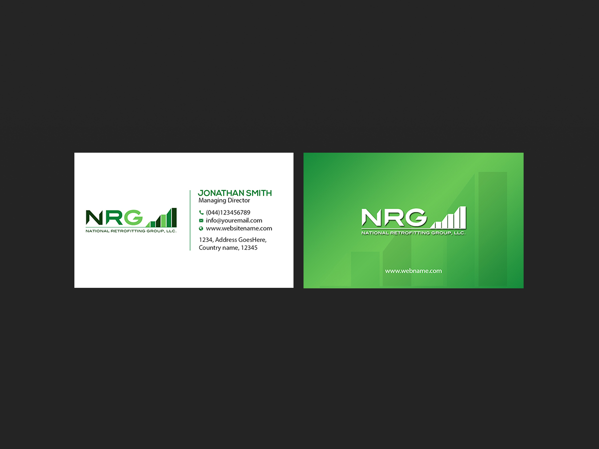 Business Card Design by Creations Box 2015 for National Retrofitting Group, LLC | Design: #16299669