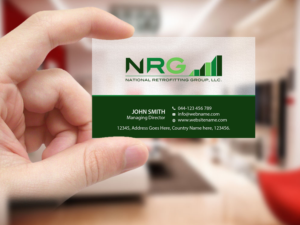 Business Card Design by Creations Box 2015 for National Retrofitting Group, LLC | Design: #16299675