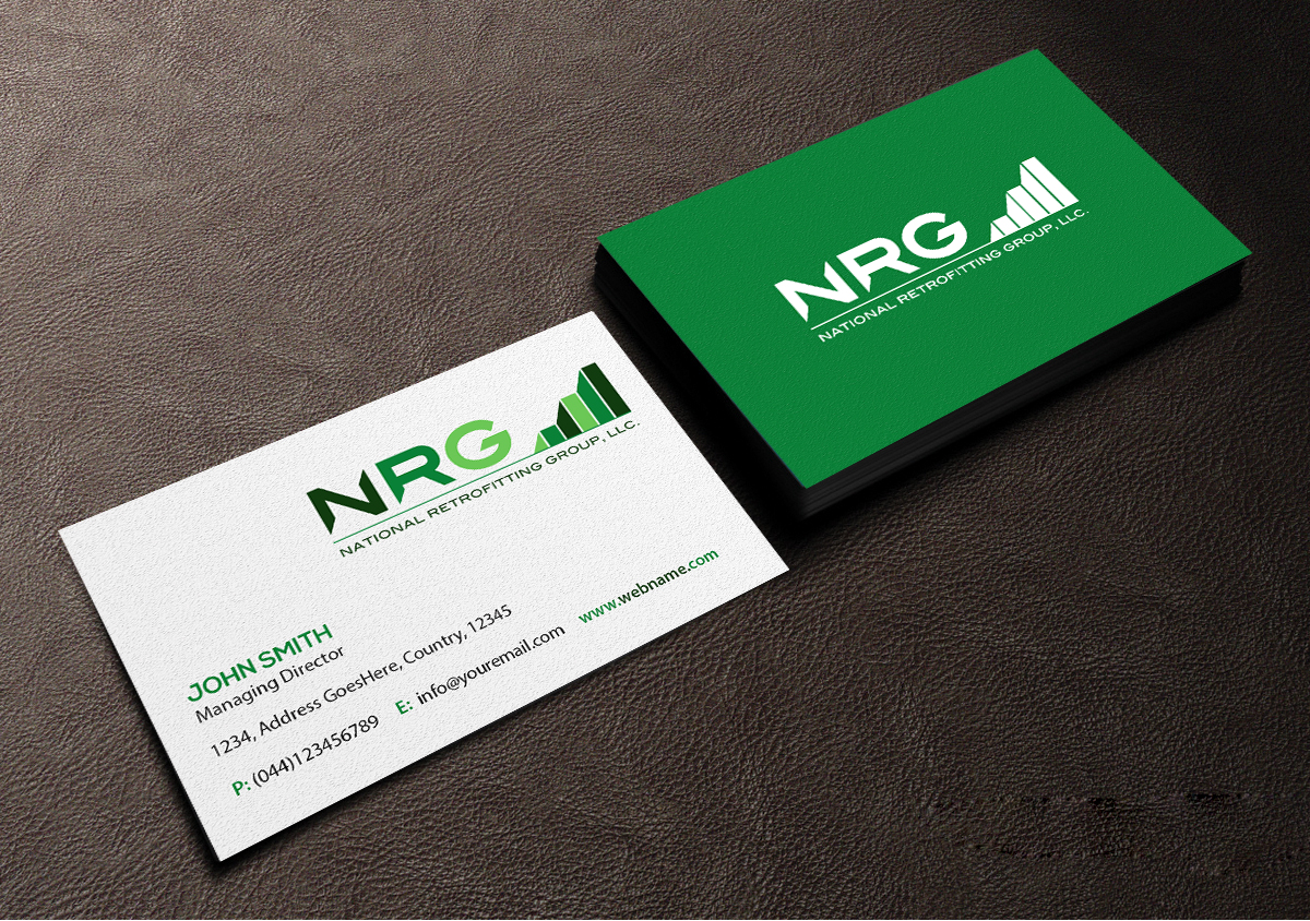 Business Card Design by Creations Box 2015 for National Retrofitting Group, LLC | Design #16299677