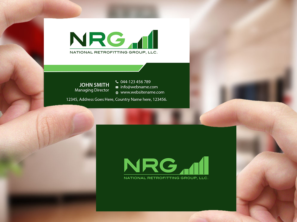 Business Card Design by Creations Box 2015 for National Retrofitting Group, LLC | Design #16299679
