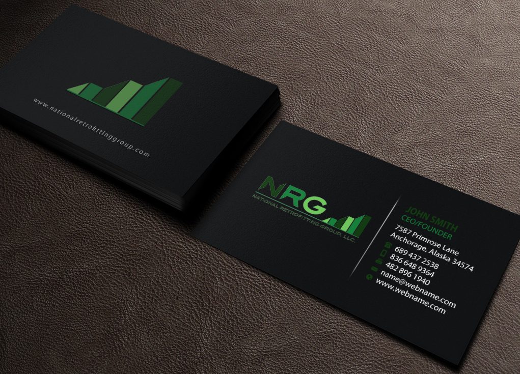 Business Card Design by Brand aid for National Retrofitting Group, LLC | Design #16292331