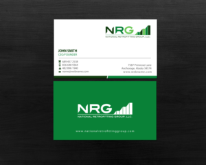Business Card Design by Brand aid for National Retrofitting Group, LLC | Design: #16292339