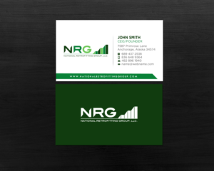 Business Card Design by Brand aid for National Retrofitting Group, LLC | Design: #16292357