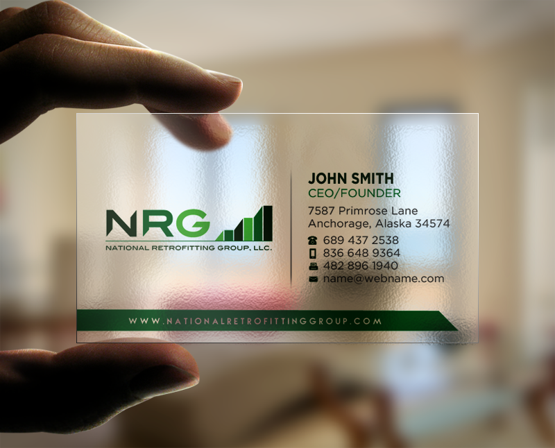 Business Card Design by Brand aid for National Retrofitting Group, LLC | Design #16292359