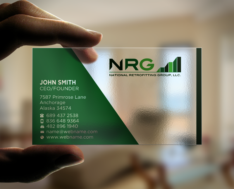 Business Card Design by Brand aid for National Retrofitting Group, LLC | Design #16292361