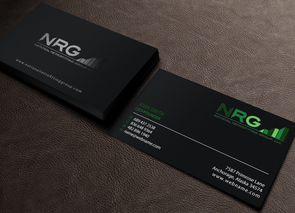 Business Card Design by Brand aid for National Retrofitting Group, LLC | Design #16292417