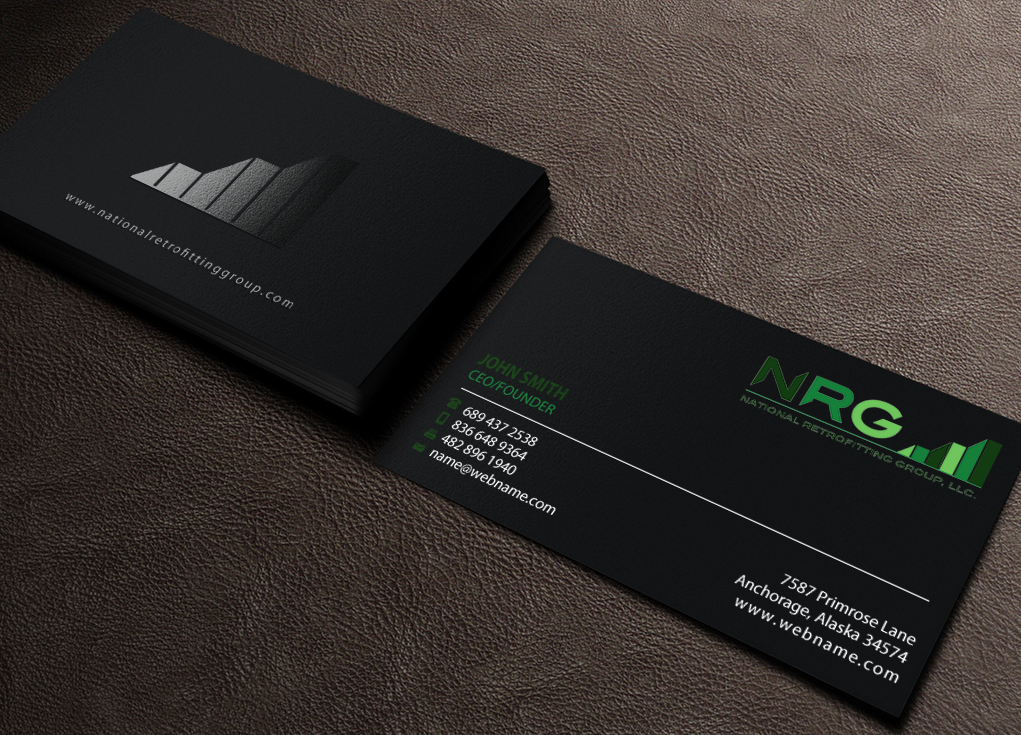 Business Card Design by Brand aid for National Retrofitting Group, LLC | Design #16292419