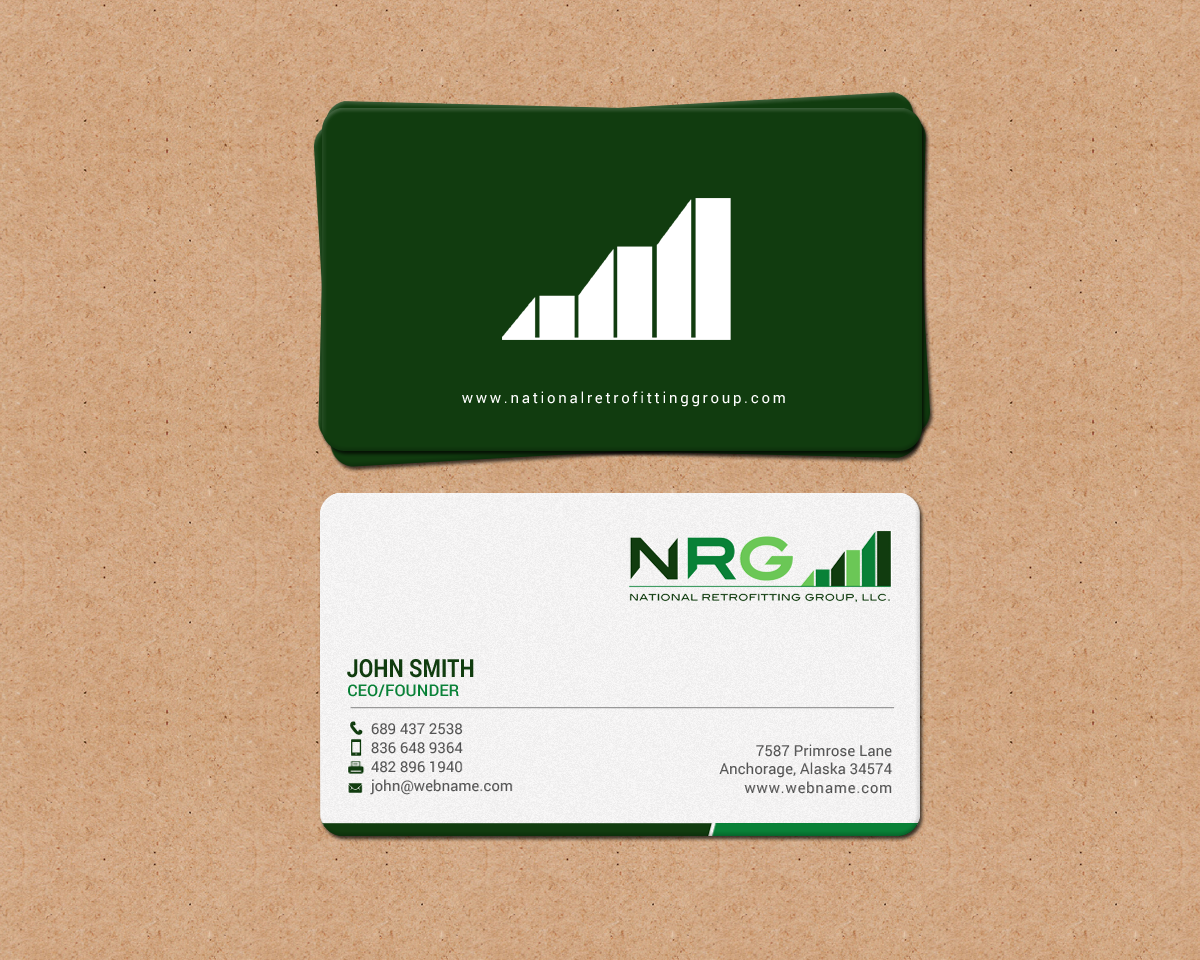 Business Card Design by chandrayaan.creative for National Retrofitting Group, LLC | Design #16293006