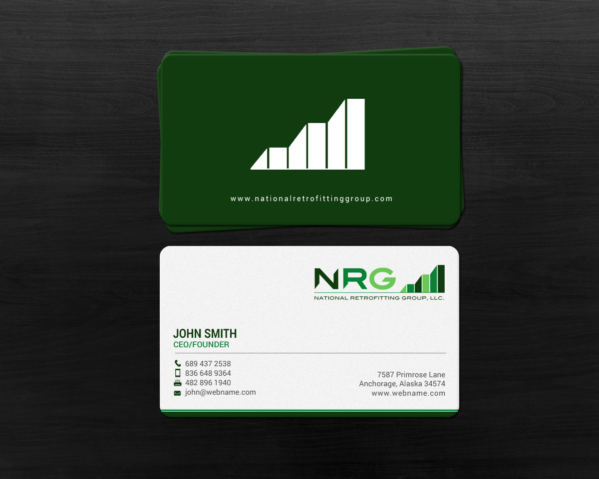 Business Card Design by chandrayaan.creative for National Retrofitting Group, LLC | Design #16293007