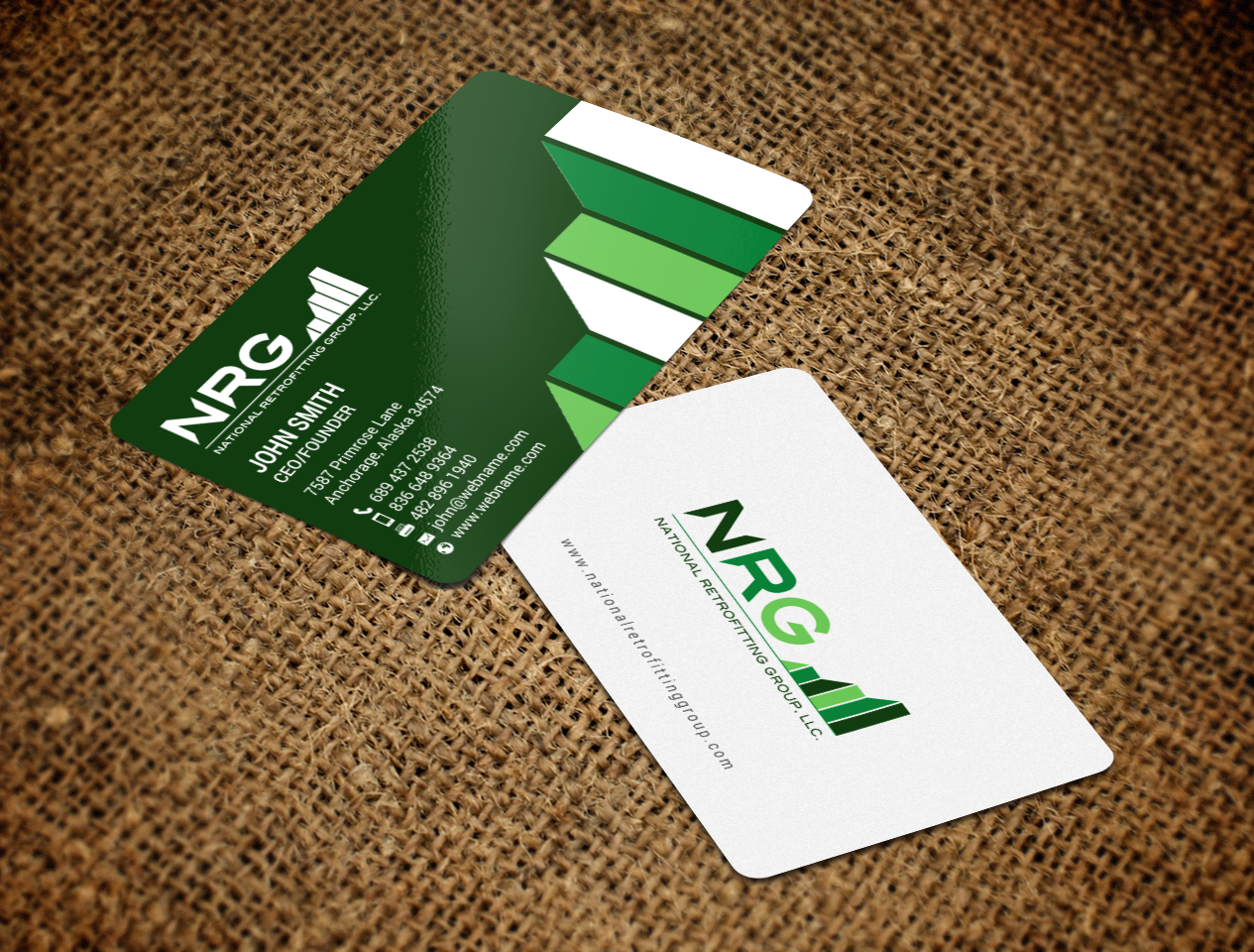 Business Card Design by chandrayaan.creative for National Retrofitting Group, LLC | Design #16293024