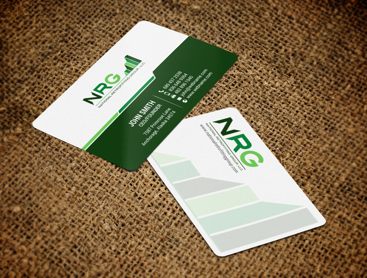 Business Card Design by chandrayaan.creative for National Retrofitting Group, LLC | Design #16293053