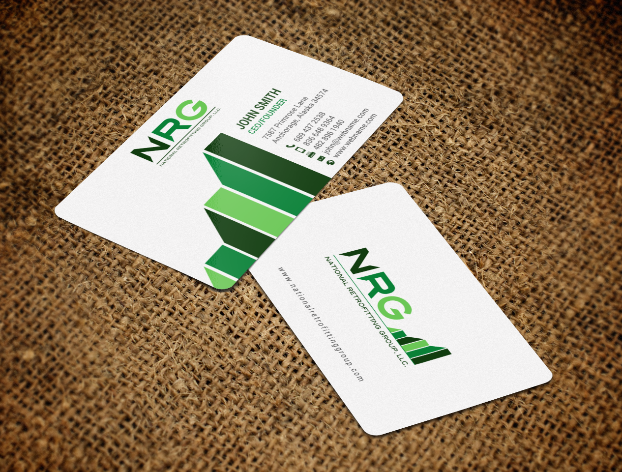 Business Card Design by chandrayaan.creative for National Retrofitting Group, LLC | Design #16293104