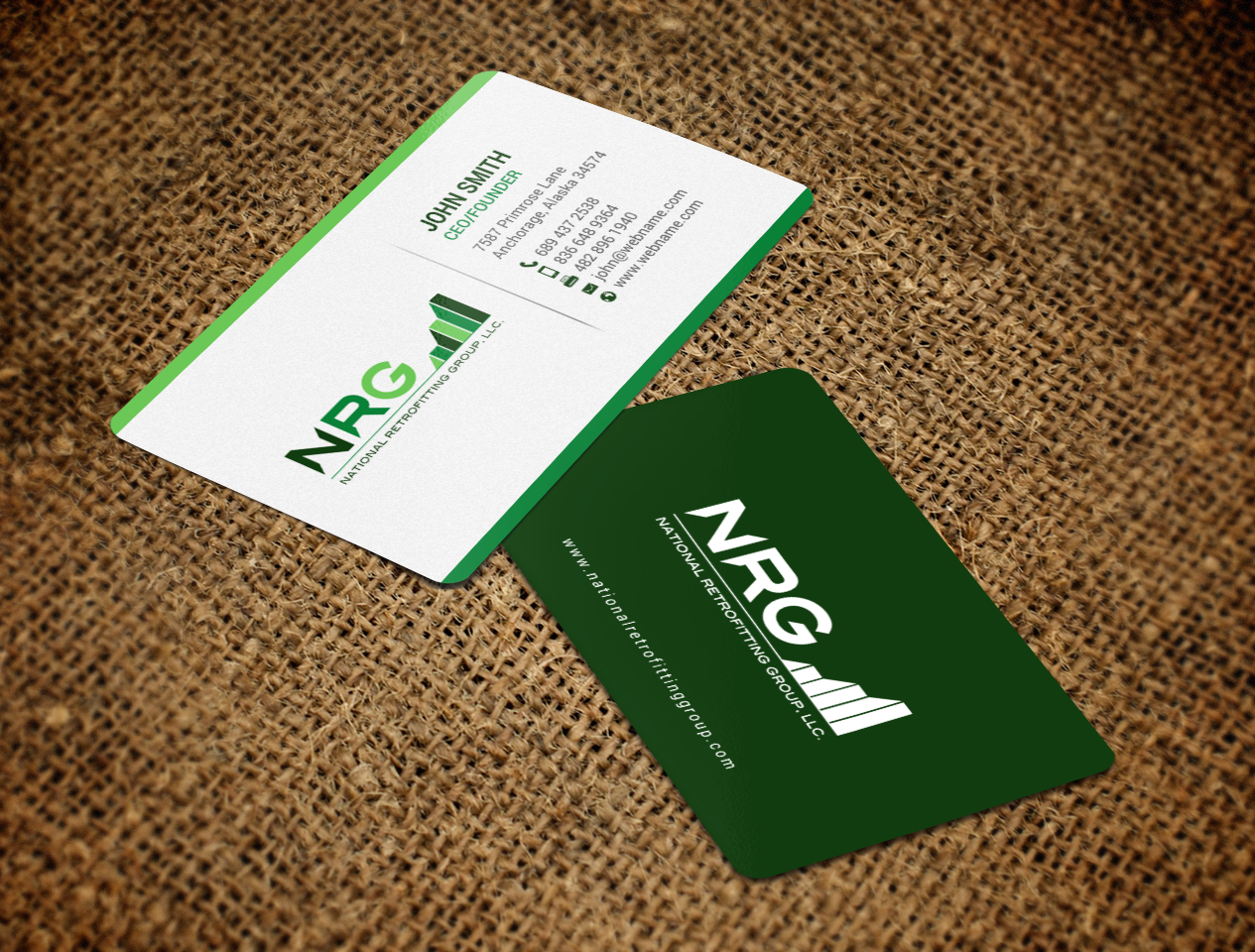 Business Card Design by chandrayaan.creative for National Retrofitting Group, LLC | Design #16293185