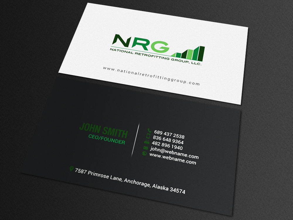Business Card Design by chandrayaan.creative for National Retrofitting Group, LLC | Design #16293310