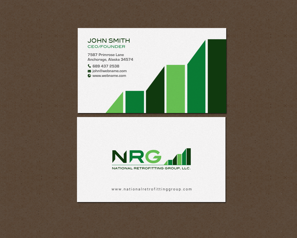 Business Card Design by chandrayaan.creative for National Retrofitting Group, LLC | Design #16293632
