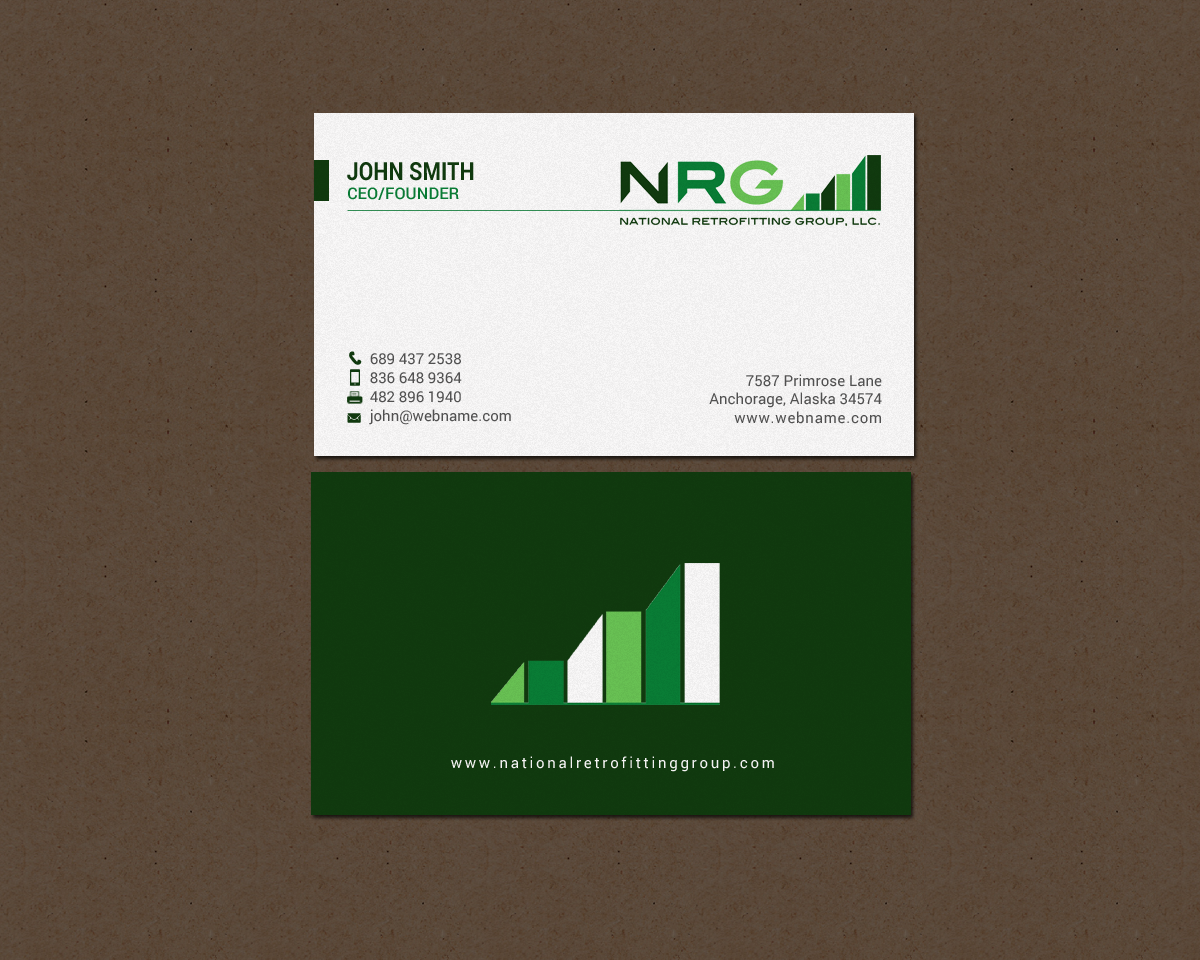 Business Card Design by chandrayaan.creative for National Retrofitting Group, LLC | Design #16293649