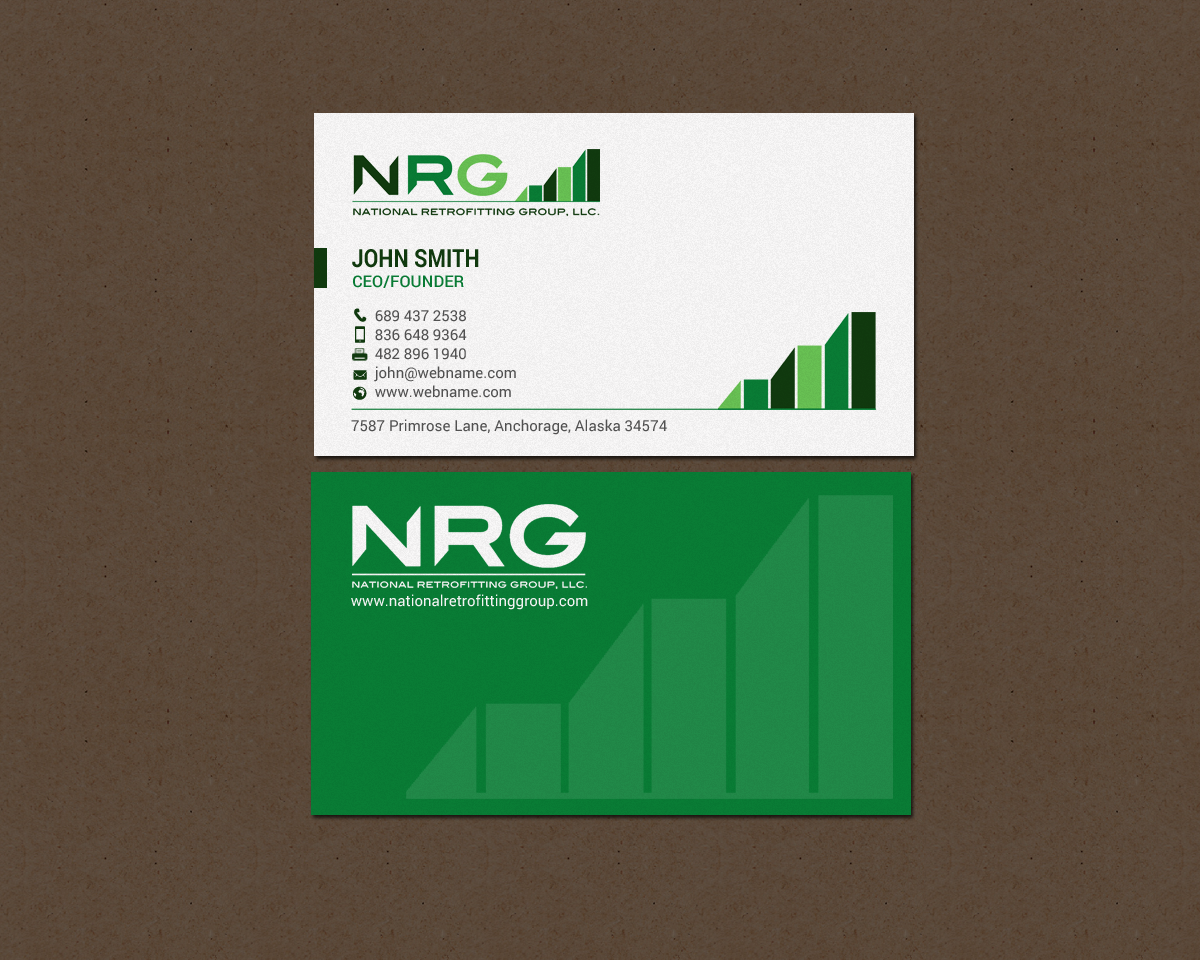 Business Card Design by chandrayaan.creative for National Retrofitting Group, LLC | Design #16293651