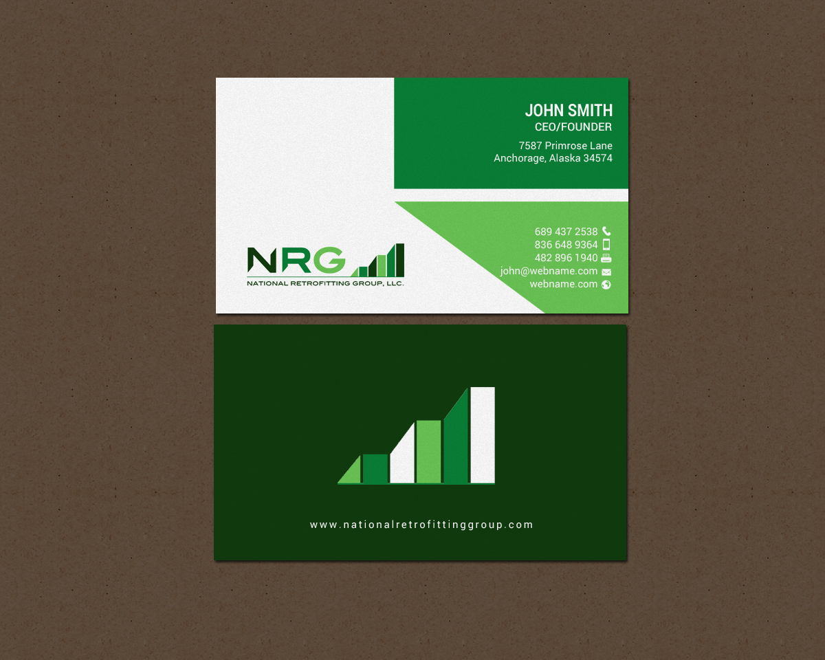 Business Card Design by chandrayaan.creative for National Retrofitting Group, LLC | Design #16293958