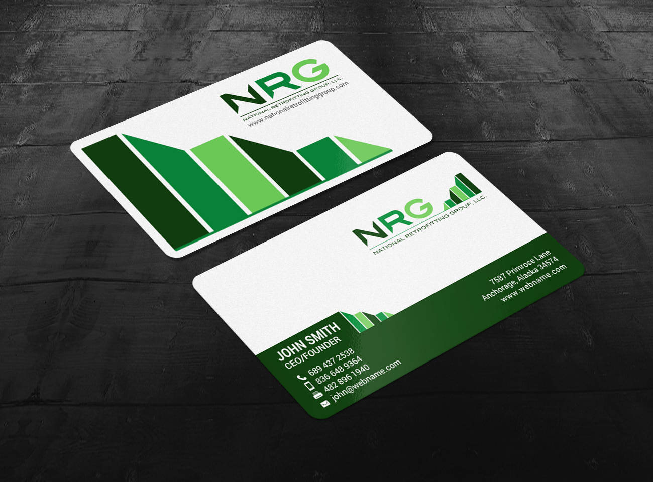 Business Card Design by chandrayaan.creative for National Retrofitting Group, LLC | Design #16294073