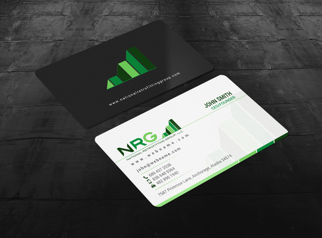 Business Card Design by chandrayaan.creative for National Retrofitting Group, LLC | Design #16294076