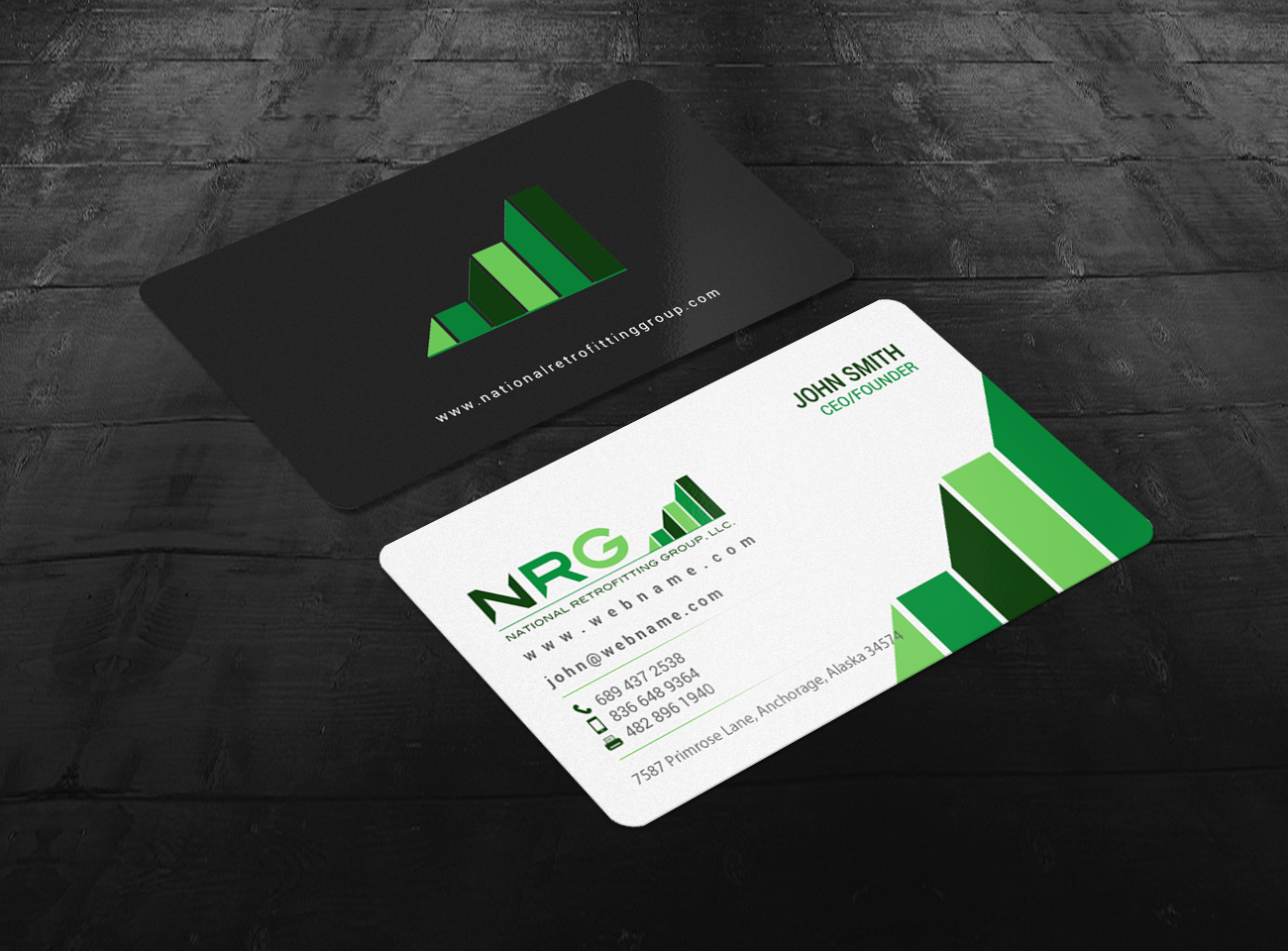 Business Card Design by chandrayaan.creative for National Retrofitting Group, LLC | Design #16294077
