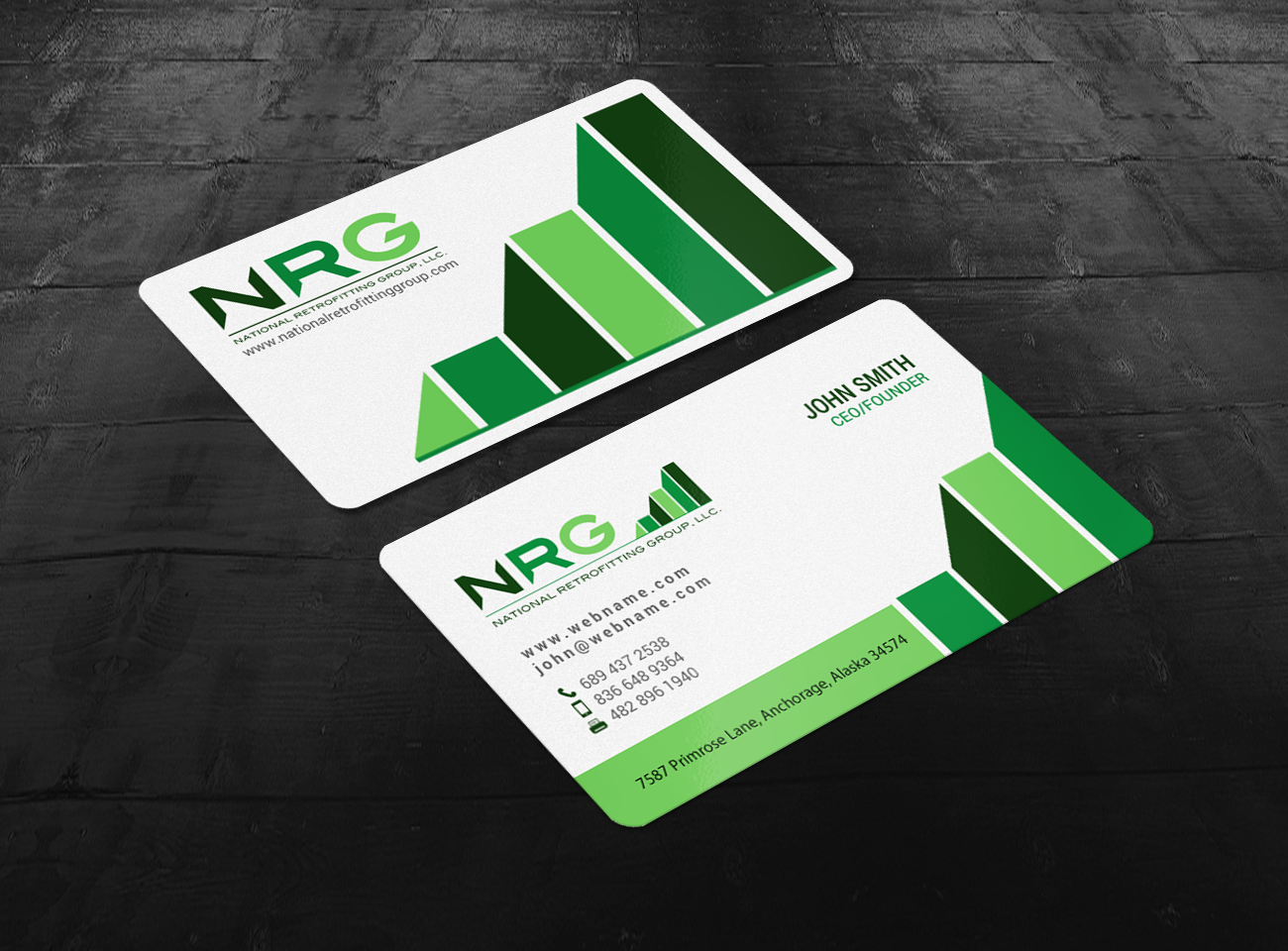 Business Card Design by chandrayaan.creative for National Retrofitting Group, LLC | Design #16294078