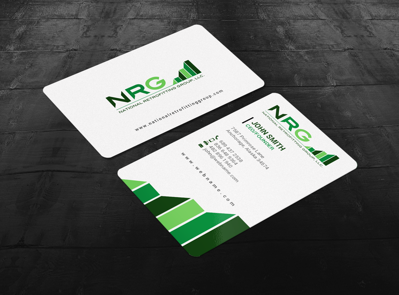 Business Card Design by chandrayaan.creative for National Retrofitting Group, LLC | Design #16294475