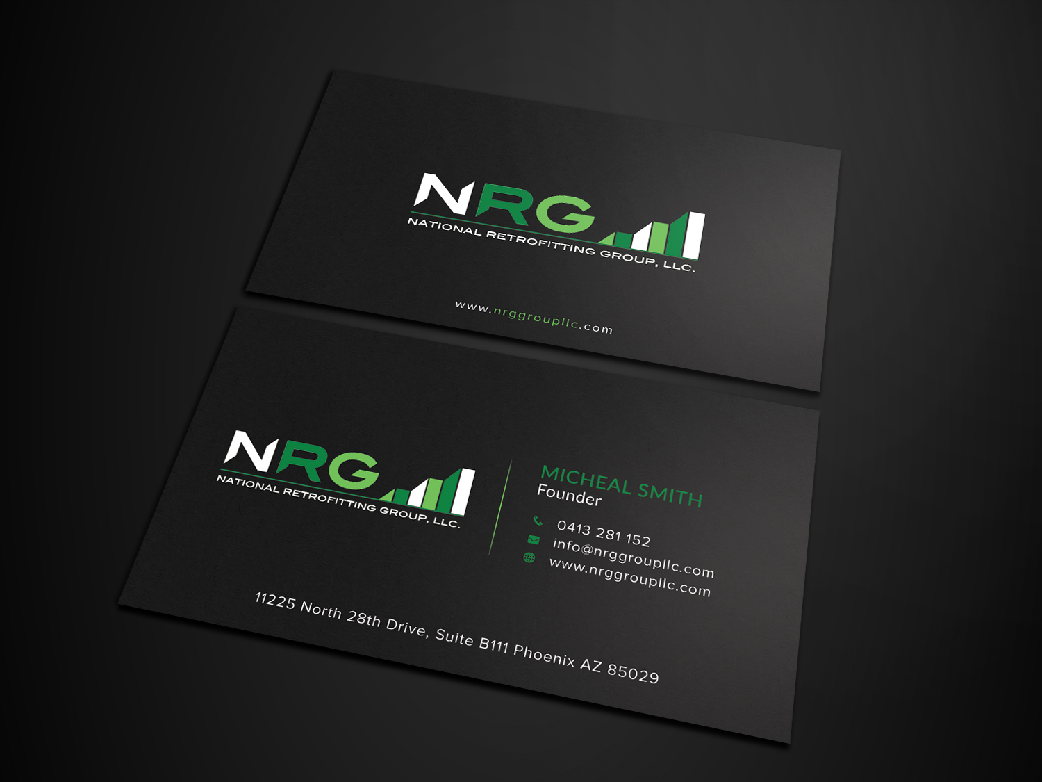 Business Card Design by Graphic Flame for National Retrofitting Group, LLC | Design #16291413