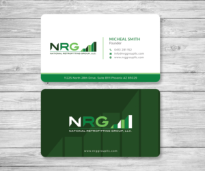 Business Card Design by Graphic Flame for National Retrofitting Group, LLC | Design: #16291414
