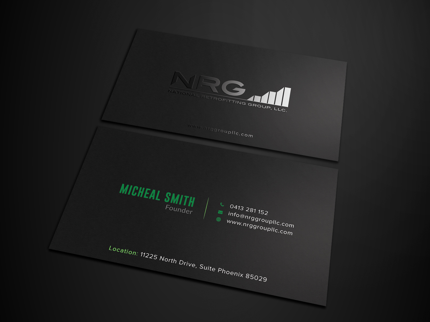 Business Card Design by Graphic Flame for National Retrofitting Group, LLC | Design #16291427