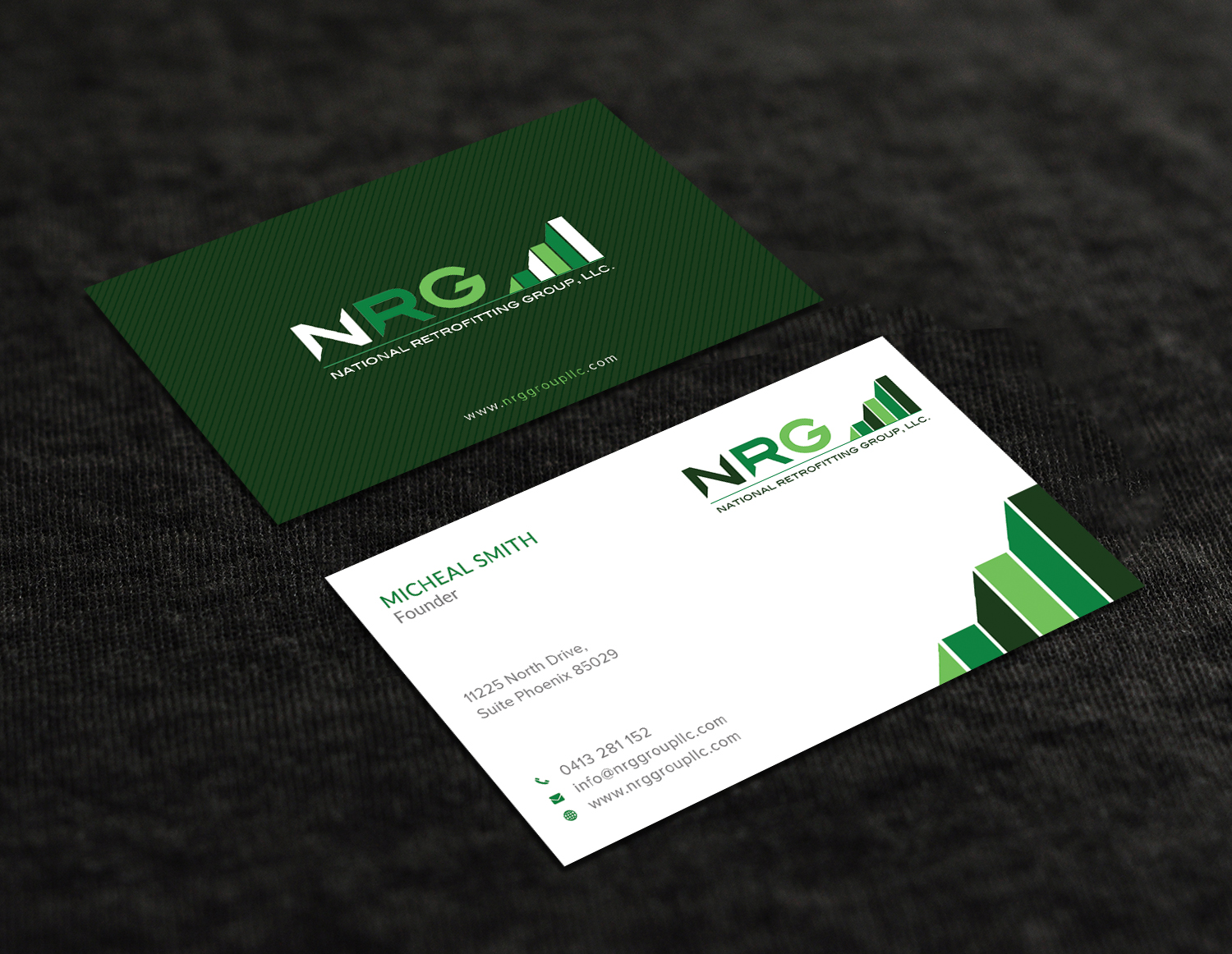 Diseño de Tarjeta de Presentación por Graphic Flame para National Retrofitting Group, LLC | Diseño #16291436