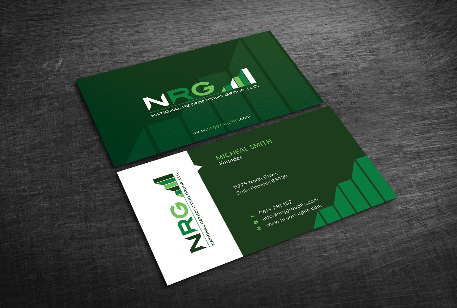 Business Card Design by Graphic Flame for National Retrofitting Group, LLC | Design #16291453