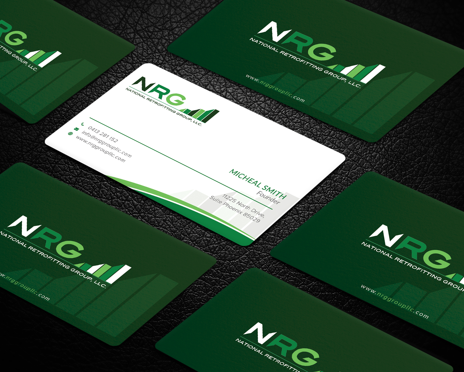 Business Card Design by Graphic Flame for National Retrofitting Group, LLC | Design #16291454