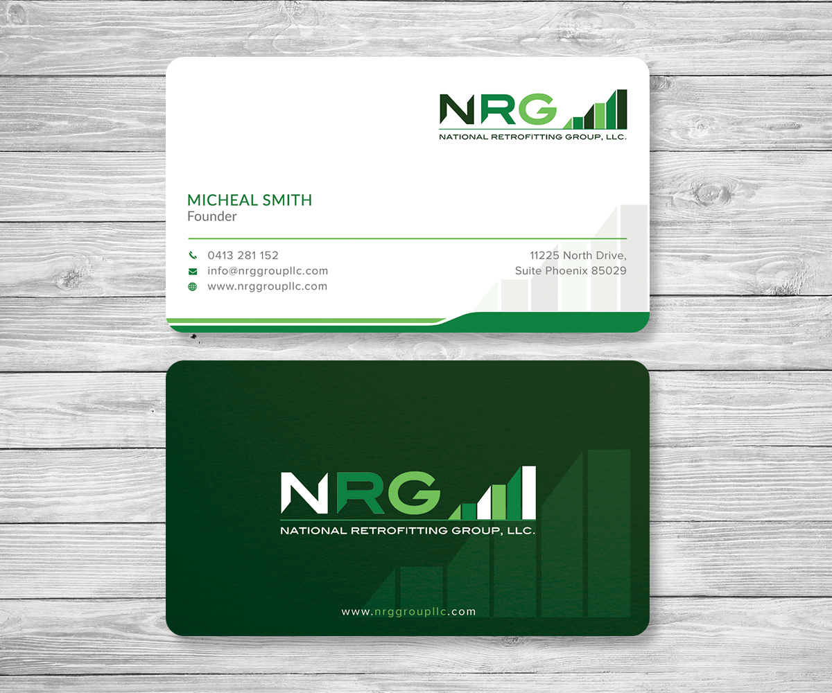 Diseño de Tarjeta de Presentación por Graphic Flame para National Retrofitting Group, LLC | Diseño #16291455