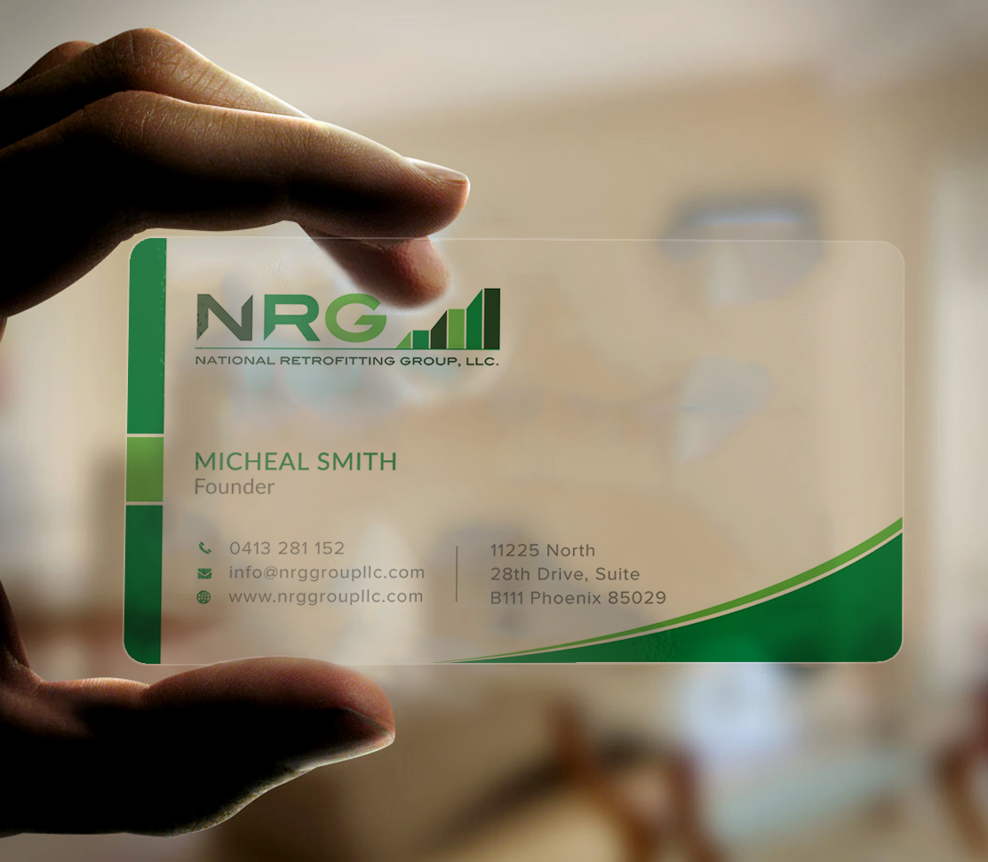 Diseño de Tarjeta de Presentación por Graphic Flame para National Retrofitting Group, LLC | Diseño #16291459